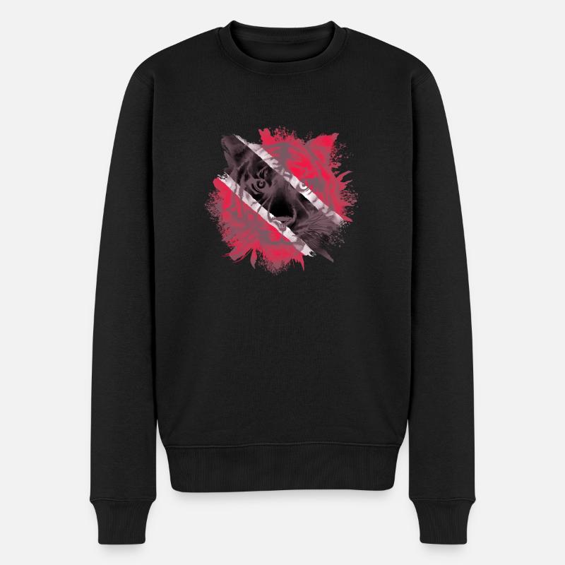 Trinité-et-Tobago - Pull Premium bio Homme - noir