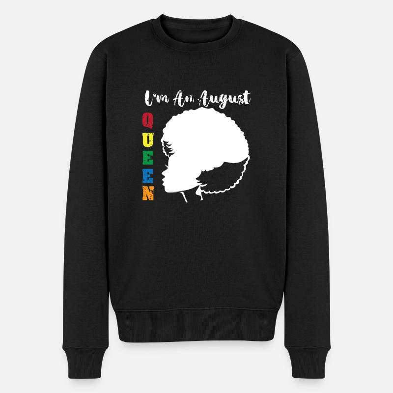 Sternzeichen Löwe - Männer Premium Bio Pullover - Schwarz
