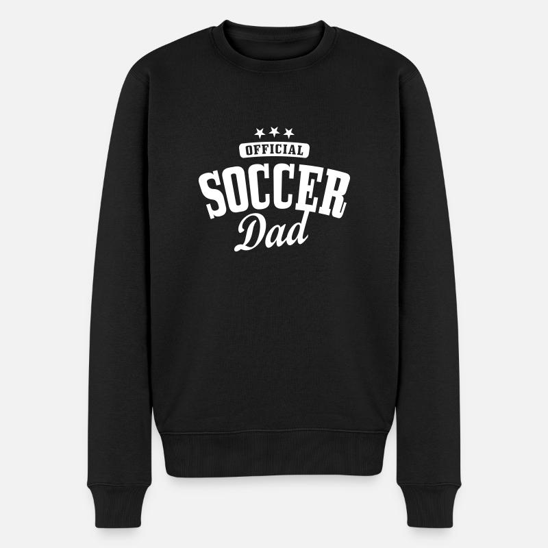 soccer dad - Männer Premium Bio Pullover - Schwarz