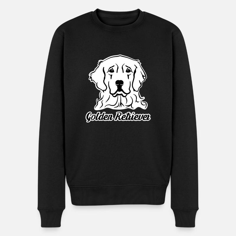 Golden Retriever - Pull Premium bio Homme - noir