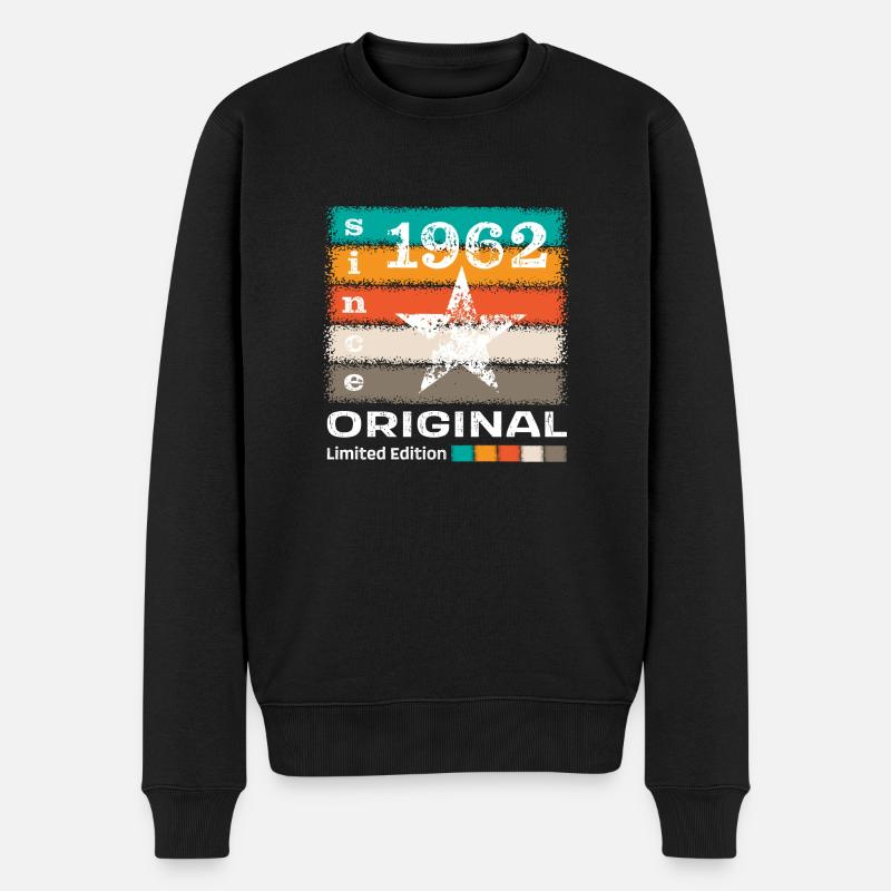 Né en 1962 Retro - Pull Premium bio Homme - noir