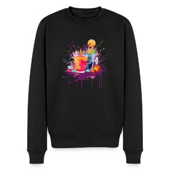 Cocktail 1 - Pull Premium bio Homme - noir - Devant - Nico (187cm)