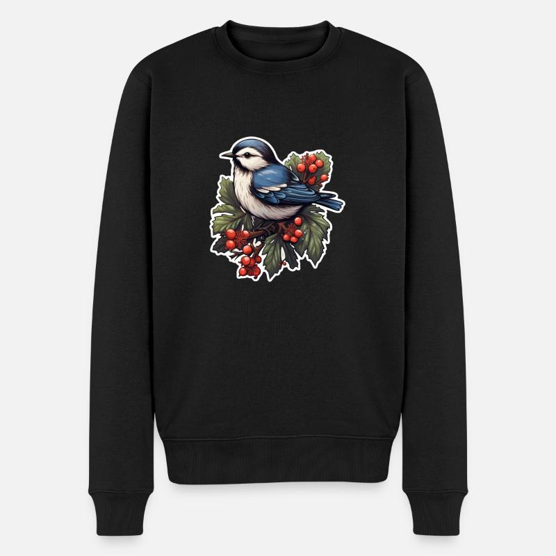 en hiver - Pull Premium bio Homme - noir