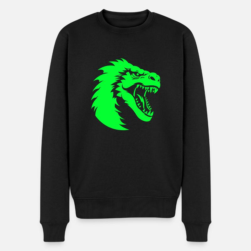 Logo dinosaure - Pull Premium bio Homme - noir