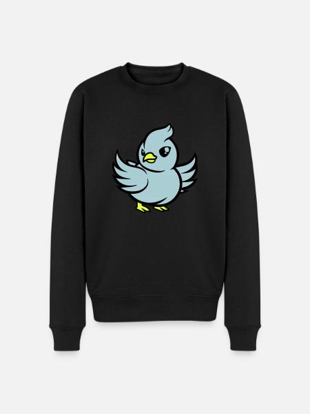 Pigeon Comic - Men's Premium Organic Jumper - black