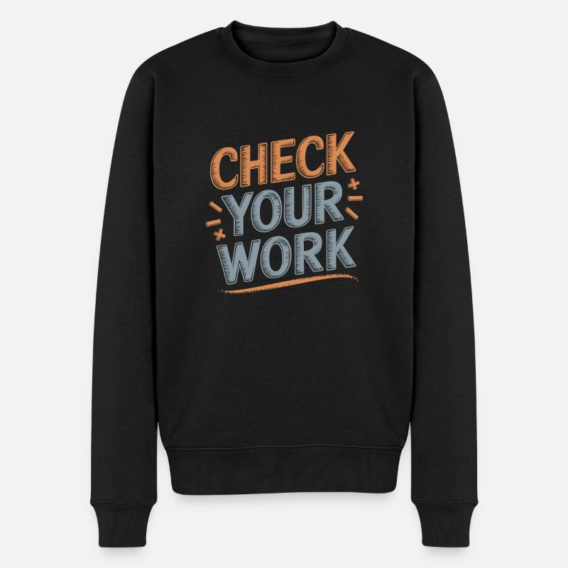 Les mathématiques simplifiées - Pull Premium bio Homme - noir