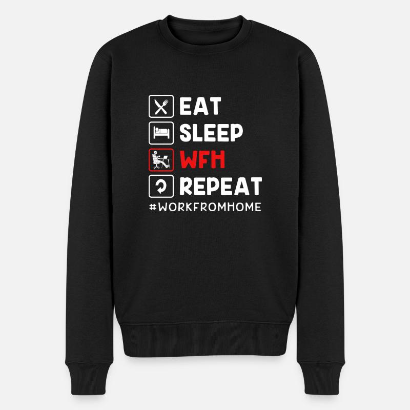 Télétravail - Pull Premium bio Homme - noir