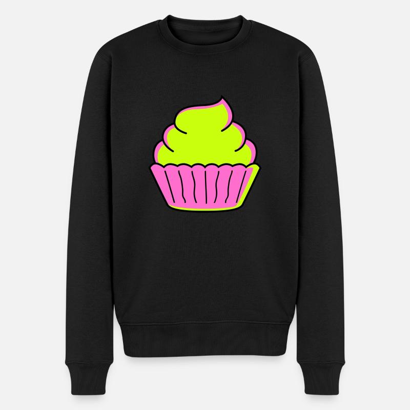 cupcake - Männer Premium Bio Pullover - Schwarz