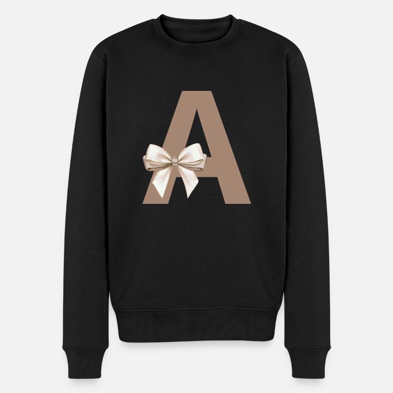 Lettre A Nœud - Pull Premium bio Homme - noir