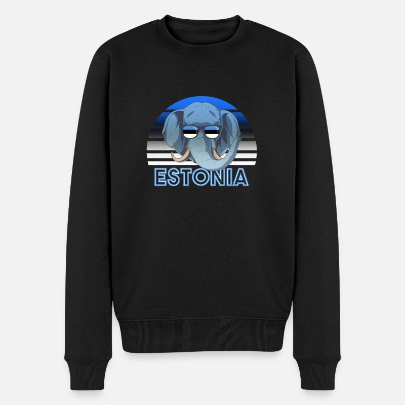 Estonie - Pull Premium bio Homme - noir