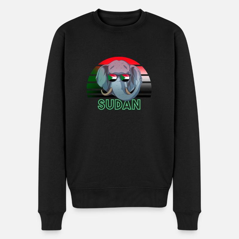 Sudan - Männer Premium Bio Pullover - Schwarz