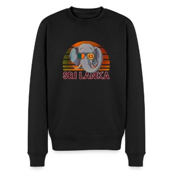 Sri Lanka - Männer Premium Bio Pullover - Schwarz - Vorne - Nico (187cm)