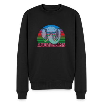 Azerbaïdjan - Pull Premium bio Homme - noir - Devant - Nico (187cm)