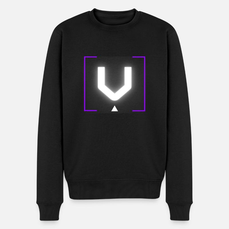 Lettre « V » - Pull Premium bio Homme - noir