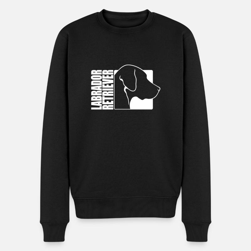 Labrador Retriever Profil Labbi Hunde Wilsigns - Männer Premium Bio Pullover - Schwarz
