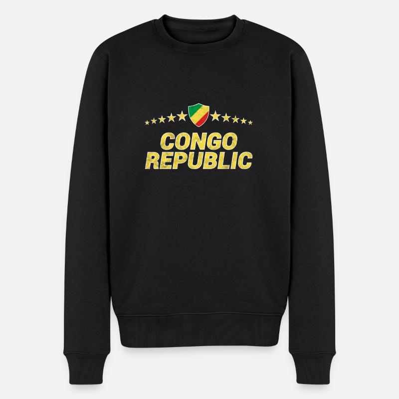 République du Congo - Pull Premium bio Homme - noir