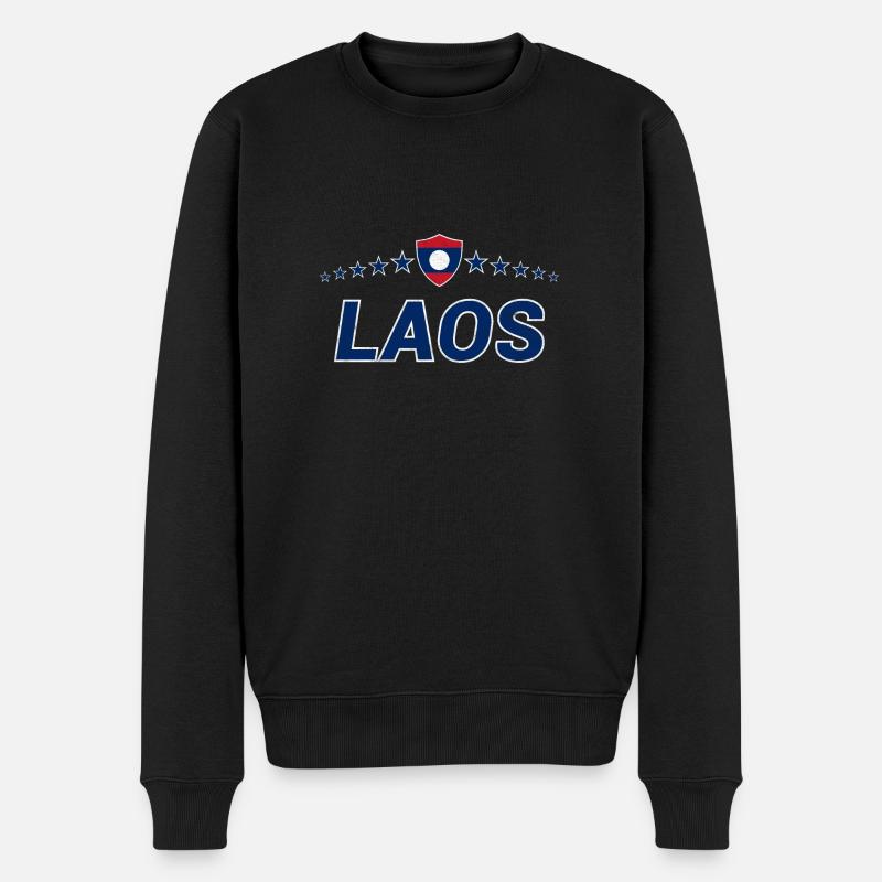 Laos - Pull Premium bio Homme - noir