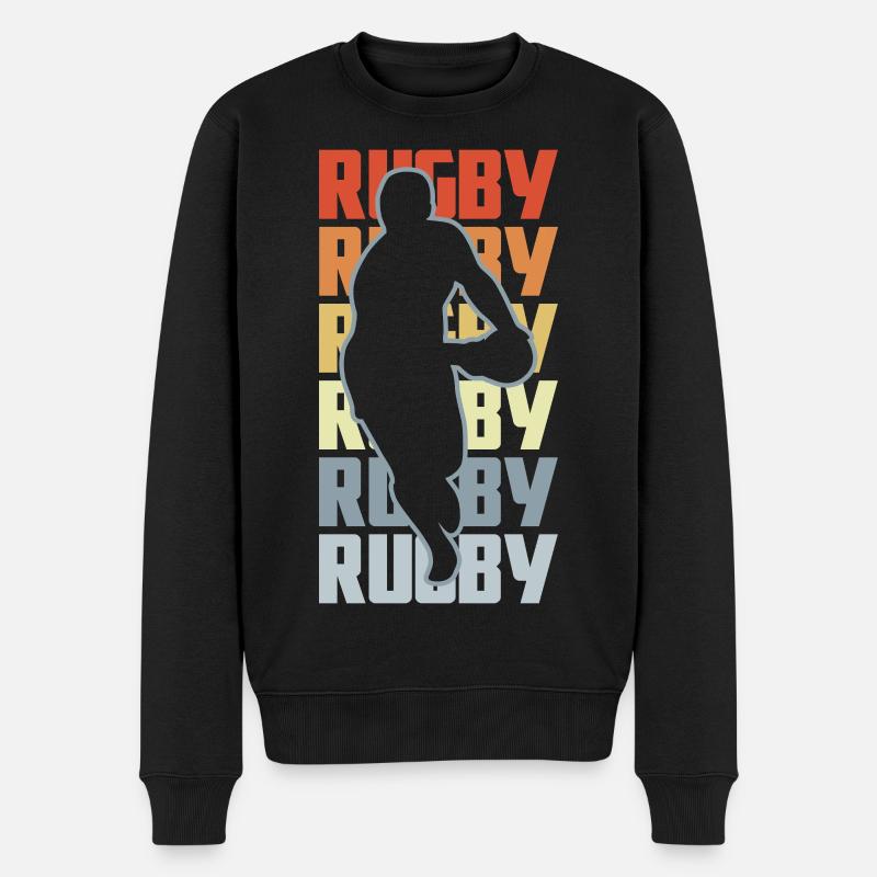 Rugby - Pull Premium bio Homme - noir