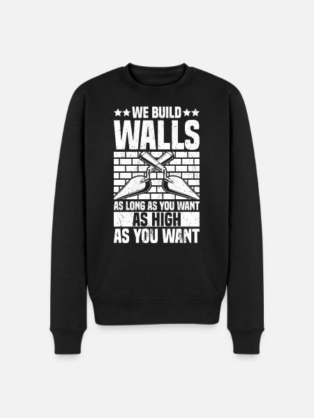 Bricklayer Brick Layer Brickmason Mason - Men's Premium Organic Jumper - black
