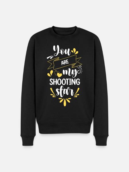 Shooting Star Telescope Space - Men's Premium Organic Jumper - black