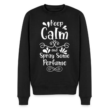 Collecteur de bouteilles de parfum - Pull Premium bio Homme - noir - Devant - Nico (187cm)