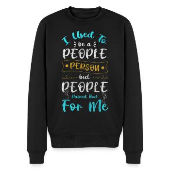 Personnes uniques Personnalité Spécial - Pull Premium bio Homme - noir - Devant - Nico (187cm)