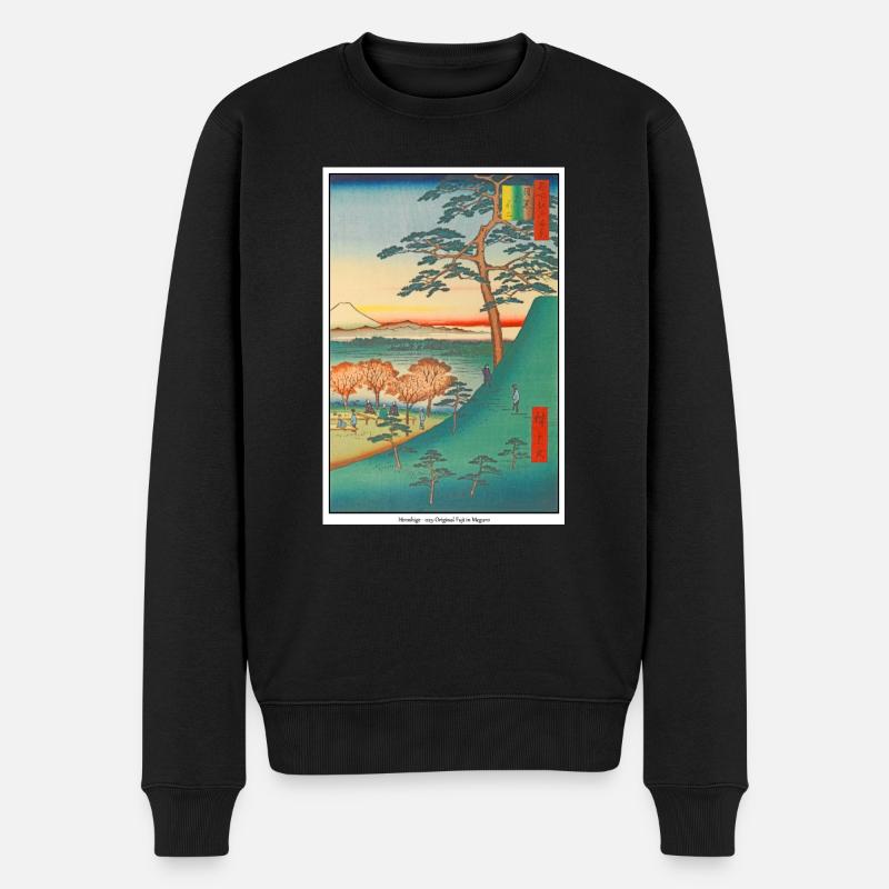 Art japonais Hiroshige - Pull Premium bio Homme - noir