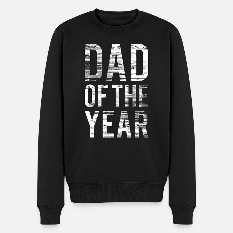 Papa - Männer Premium Bio Pullover - Schwarz