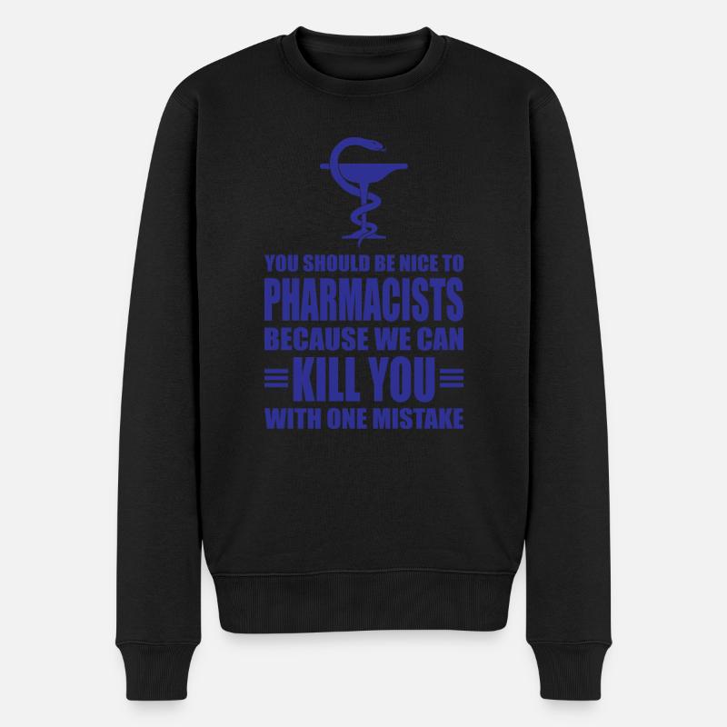 Pharmacists Apotheke Geschenk - Männer Premium Bio Pullover - Schwarz