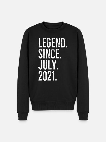 Legend Since July 2021 - Men's Premium Organic Jumper - black