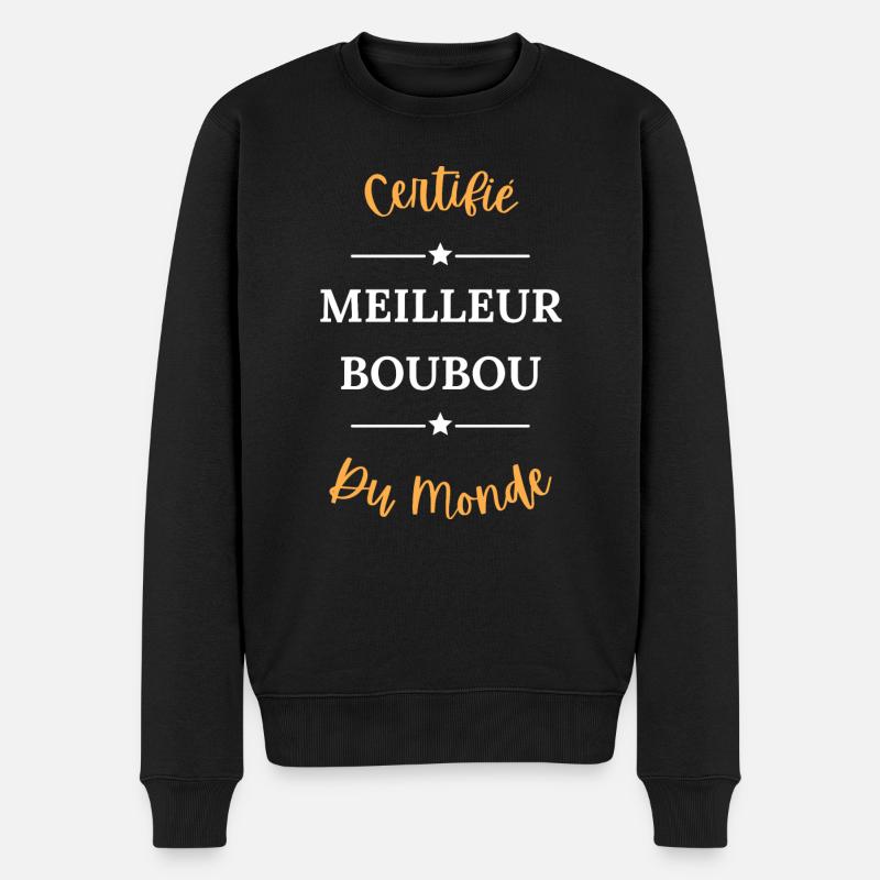 Certifié meilleur boubou du monde - Pull Premium bio Homme - noir