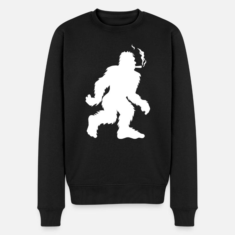 Cannabis - Männer Premium Bio Pullover - Schwarz