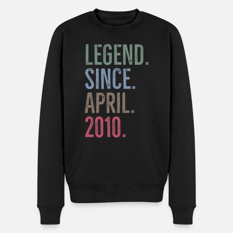 Legende seit April 2010 - Männer Premium Bio Pullover - Schwarz