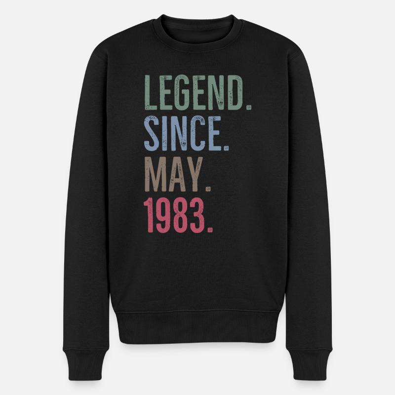 Légende depuis mai 1983 - Pull Premium bio Homme - noir