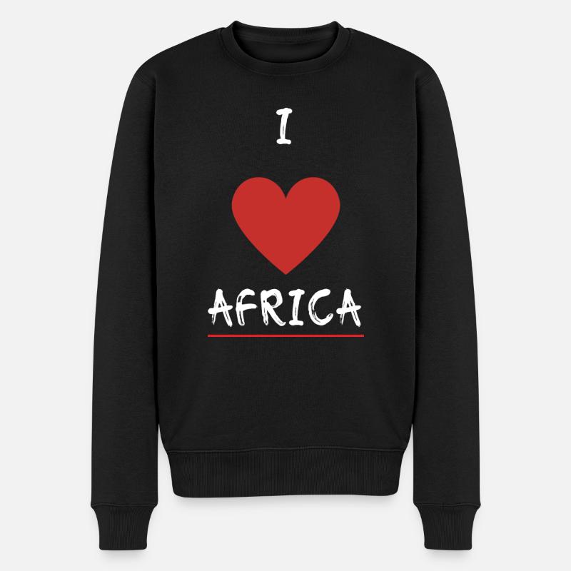J’aime l’Afrique 2 - Pull Premium bio Homme - noir