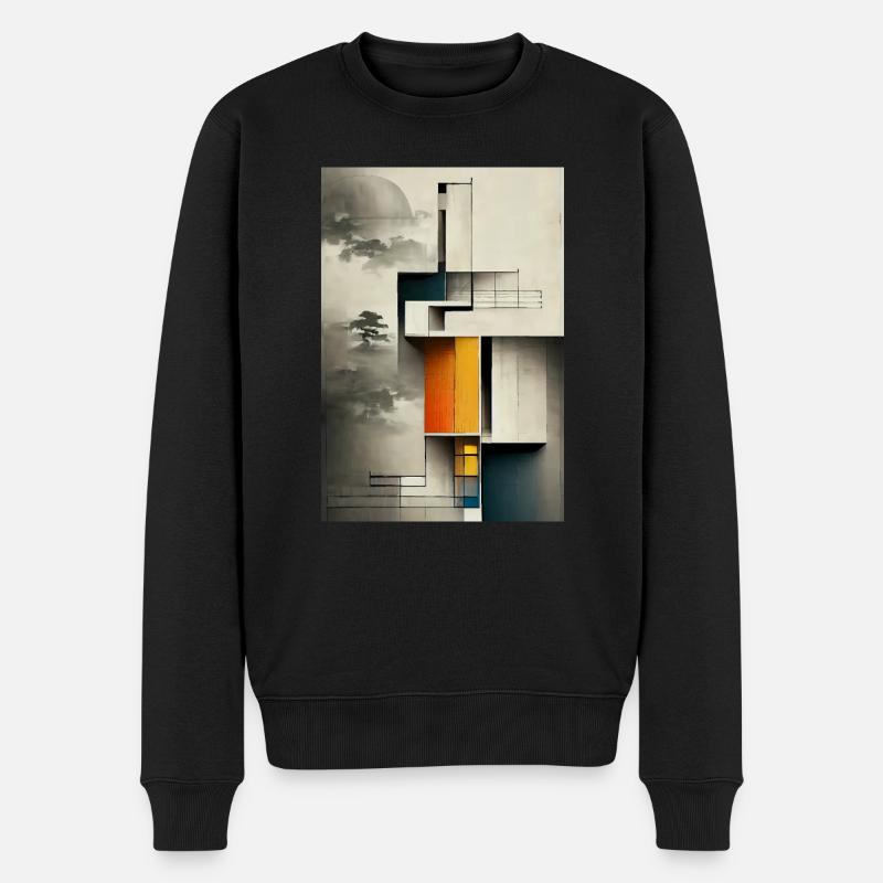 Unique Dirty Bauhaus Pattern - Pull Premium bio Homme - noir