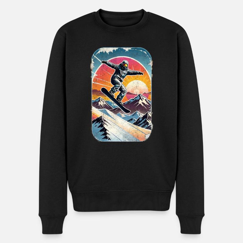 snowboard neige et ski - Pull Premium bio Homme - noir