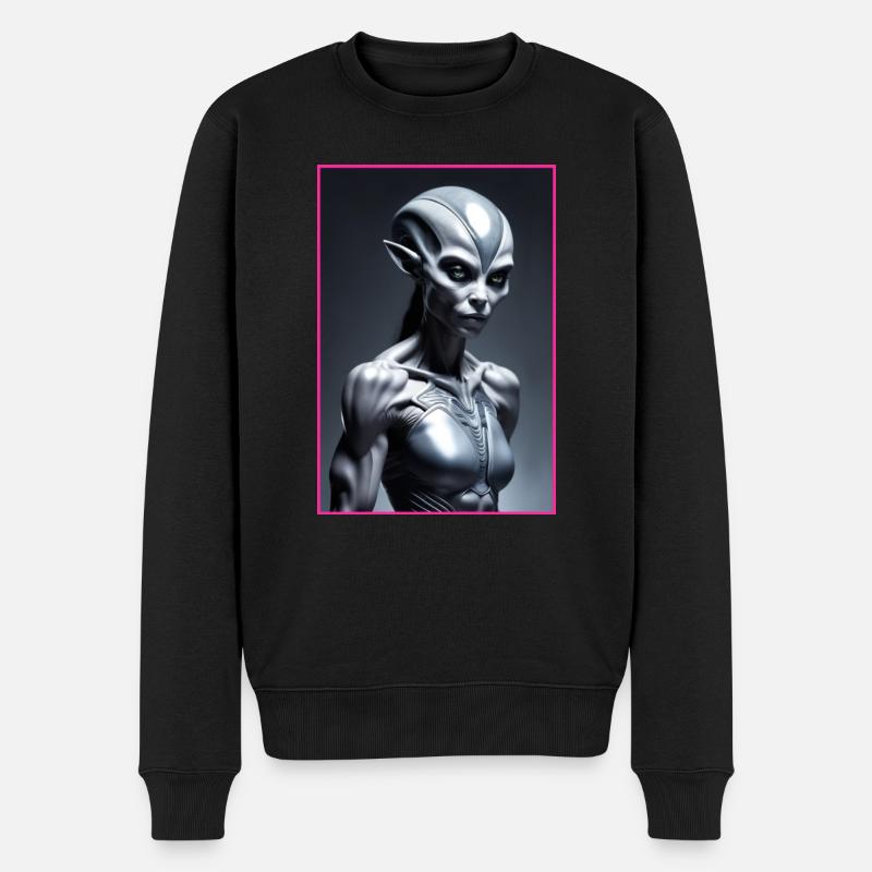Femme extraterrestre - Pull Premium bio Homme - noir