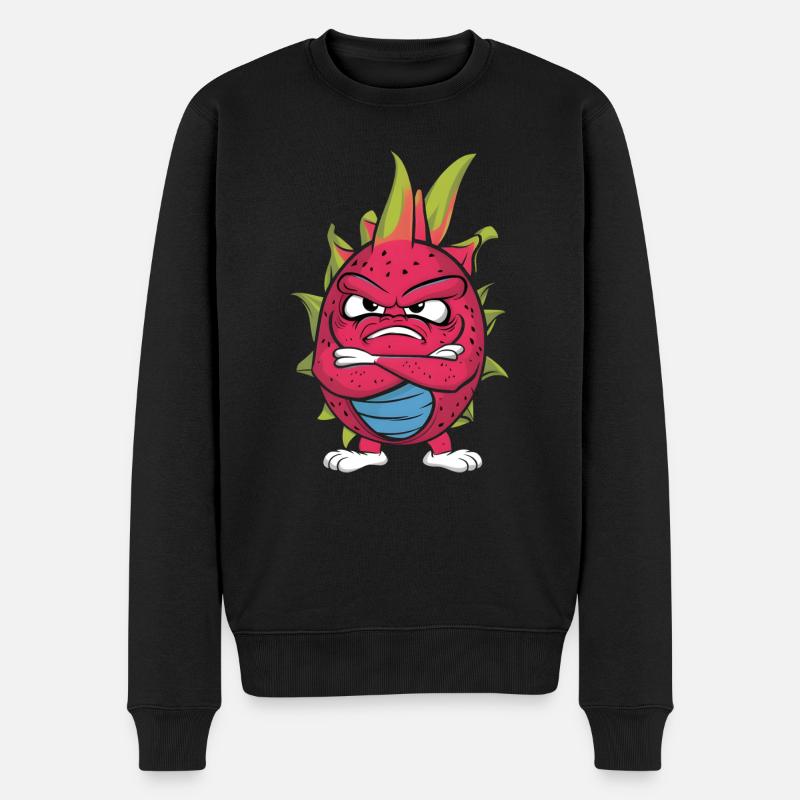 Drachenfrucht - Männer Premium Bio Pullover - Schwarz