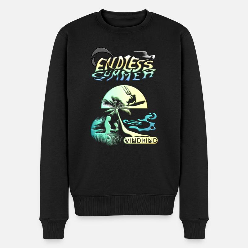 Endlos Sommer - Männer Premium Bio Pullover - Schwarz