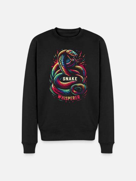 Snake Whisperer 4 - Männer Premium Bio Pullover - Schwarz