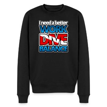 I need a better work dive balance MARE - Men's Premium Organic Jumper - black - Front - Nico (187cm)