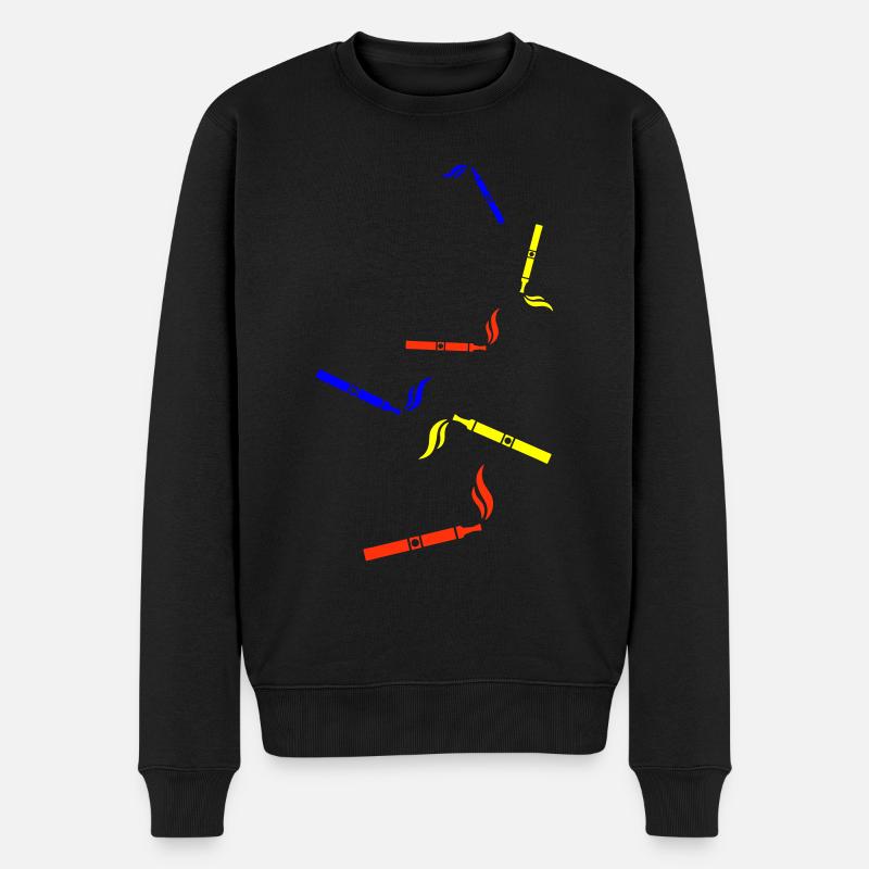Silhouette de cigarette électronique - Pull Premium bio Homme - noir