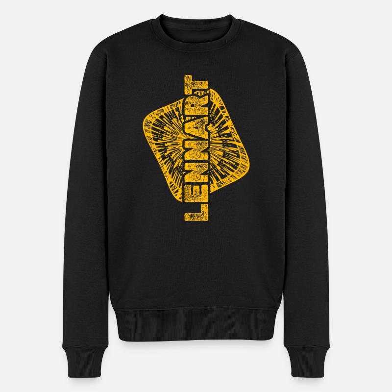 Geschenk für Lennart - Männer Premium Bio Pullover - Schwarz