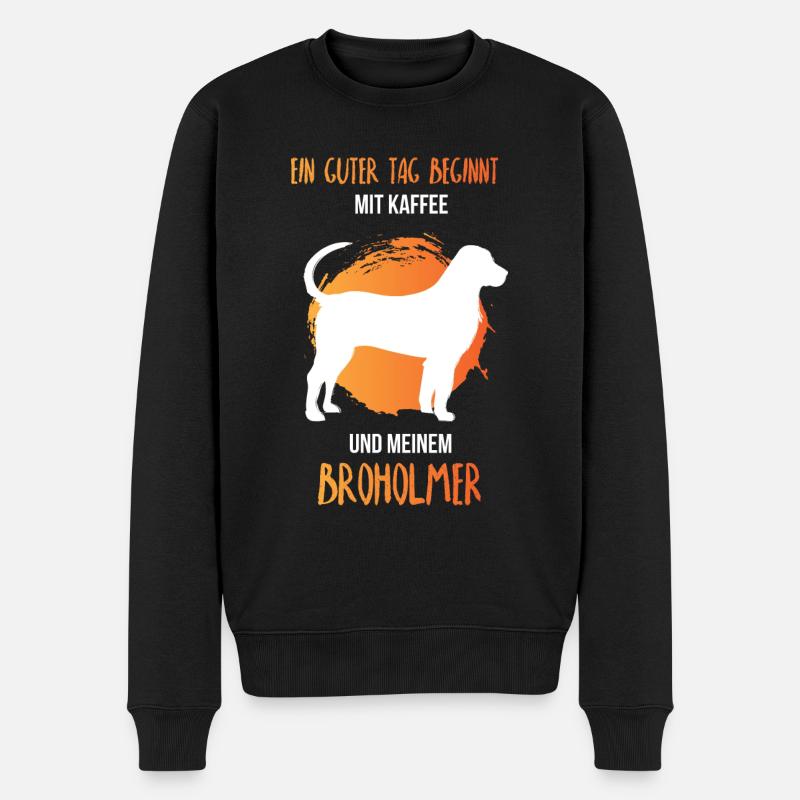 Broholmer - Männer Premium Bio Pullover - Schwarz