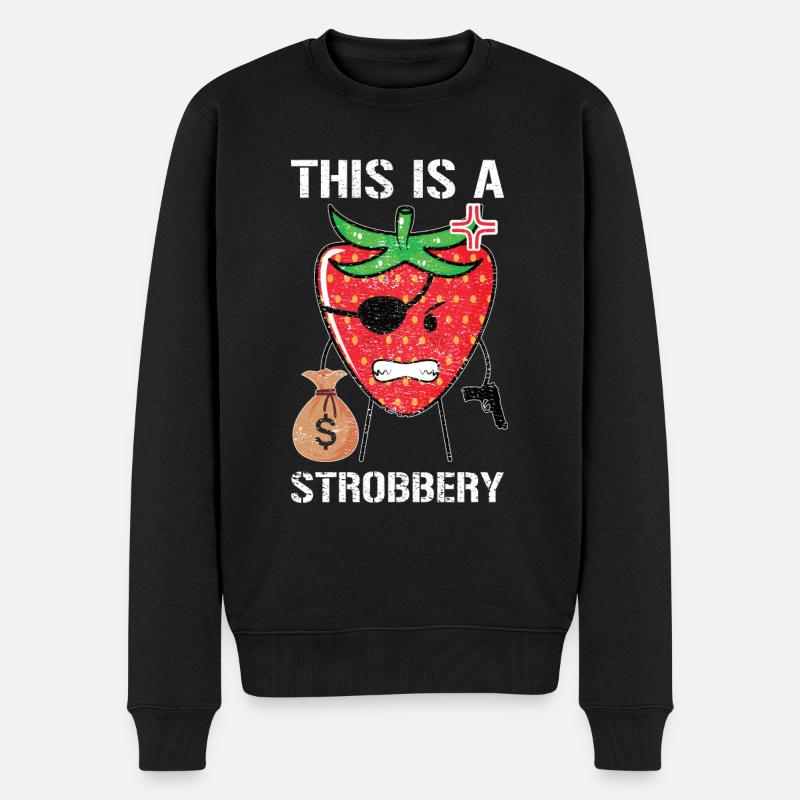 this is a Strobbery Geschenk - Männer Premium Bio Pullover - Schwarz