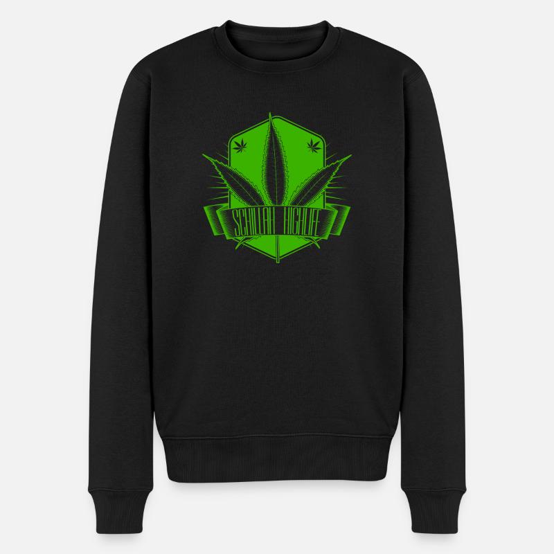 Schillah - High Life Vert 02 - Pull Premium bio Homme - noir