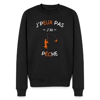 J Peux Pas J Ai Pêche - Pull Premium bio Homme - noir - Devant - Nico (187cm)