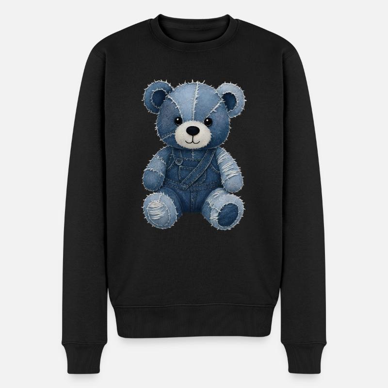 Jeans Teddy - Pull Premium bio Homme - noir