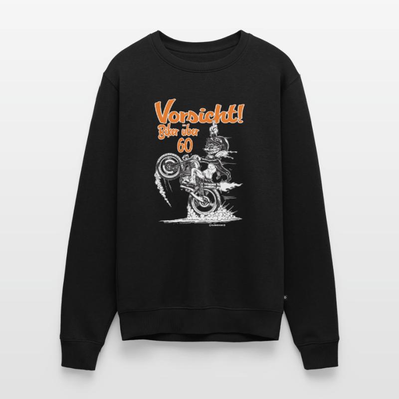 Tees Paradise Biker ueber 60 Biker Geschenk Shirt Männer Premium Bio Pullover